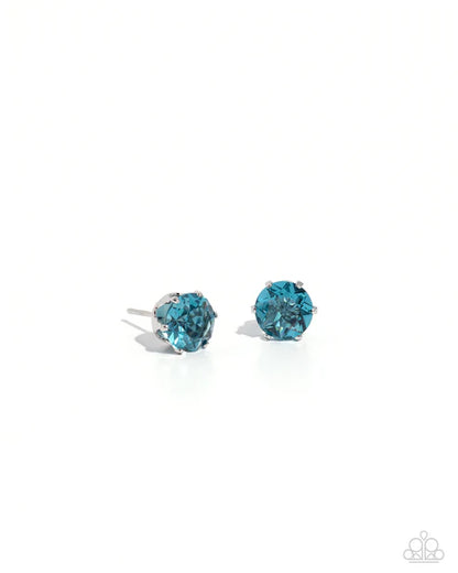 Paparazzi ♥ December Breathtaking Birthstone - Blue ♥ Post Earrings