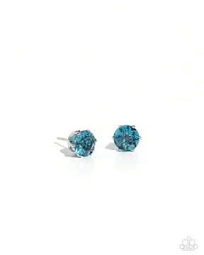 Paparazzi ♥ December Breathtaking Birthstone - Blue ♥ Post Earrings