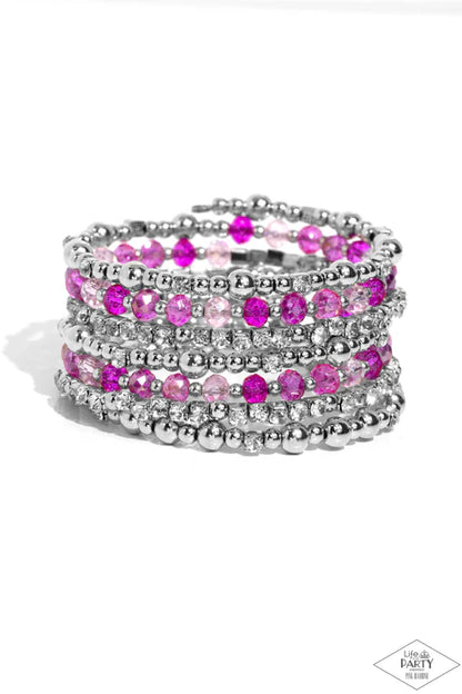 Paparazzi ♥ ICE Knowing You - Pink ♥ Bracelet
