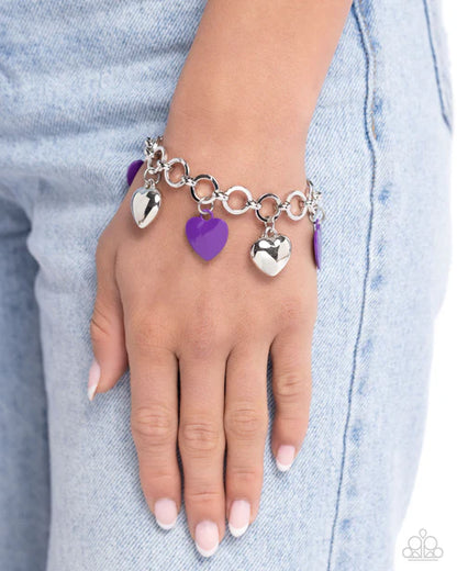 Paparazzi ♥ Whole Lotta Love - Purple ♥ Bracelet