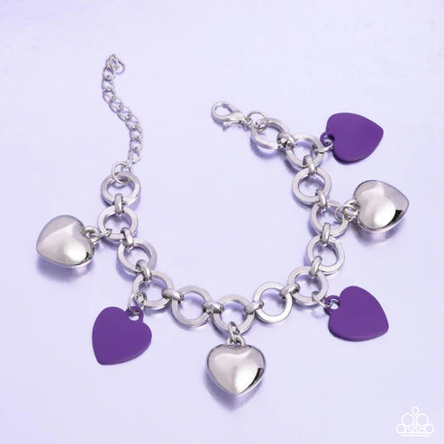Paparazzi ♥ Whole Lotta Love - Purple ♥ Bracelet