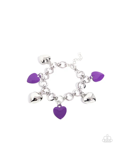 Paparazzi ♥ Whole Lotta Love - Purple ♥ Bracelet