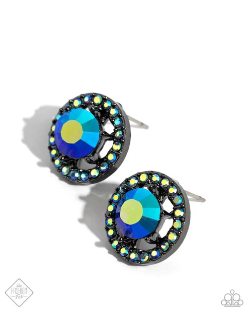 Paparazzi ♥ Dynamic Dominance - Blue ♥ Post Earrings