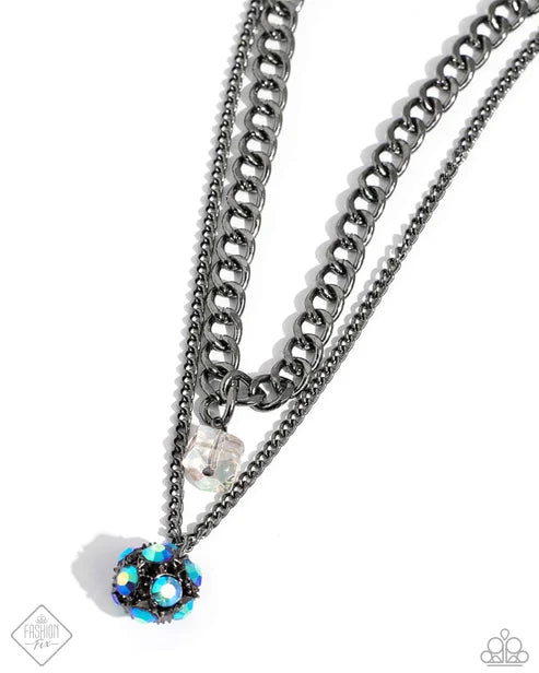 Paparazzi ♥ Flair for the Fierce - Blue ♥ Necklace
