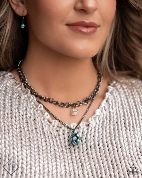 Paparazzi ♥ Flair for the Fierce - Blue ♥ Necklace