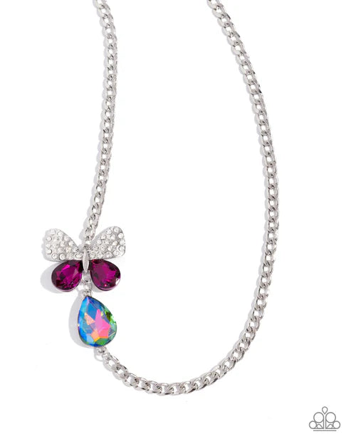 Paparazzi ♥ Fluttering Finesse - Multi ♥ Necklace