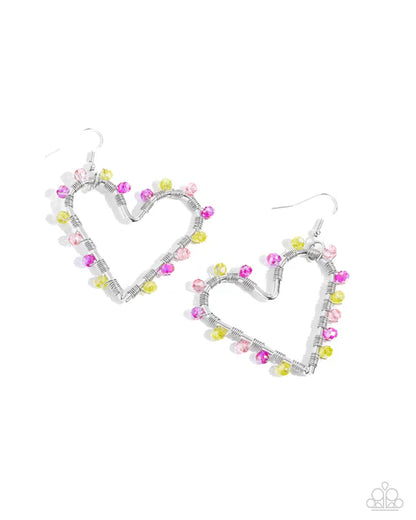 Paparazzi ♥ HEART of Your World - Multi ♥ Earrings