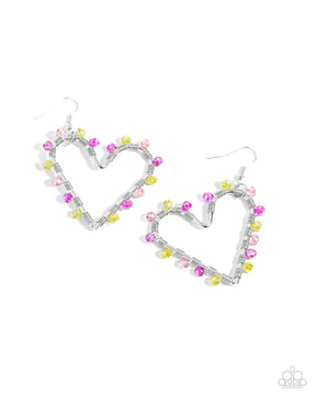 Paparazzi ♥ HEART of Your World - Multi ♥ Earrings