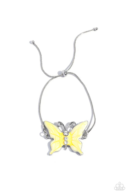 Paparazzi ♥ Aerial Adornment - Yellow ♥ Bracelet