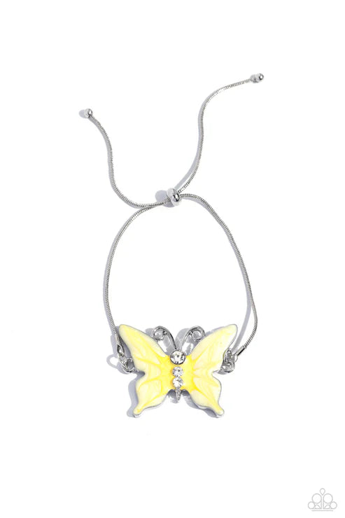 Paparazzi ♥ Aerial Adornment - Yellow ♥ Bracelet