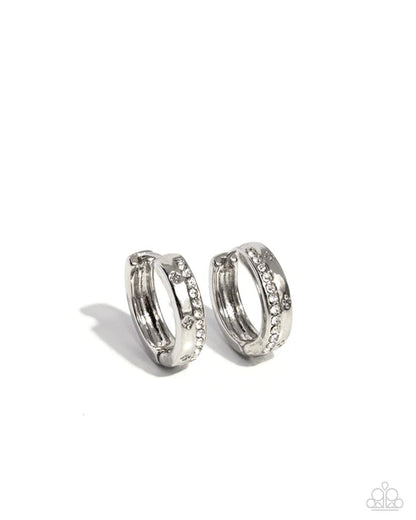 Paparazzi ♥ Perceptive Polish - White ♥ Earrings