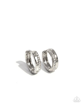 Paparazzi ♥ Perceptive Polish - White ♥ Earrings