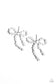 Paparazzi ♥ The BOW Must Go On - White ♥ Post Earrings