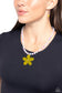 Paparazzi ♥ Nostalgic Novelty - Yellow ♥ Necklace