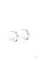 Paparazzi ♥ Textured Tease - Silver ♥ Earrings