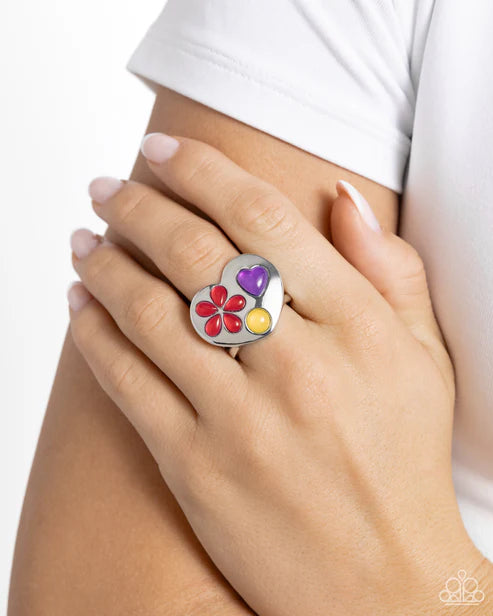 Paparazzi ♥ Spirited Shapes - Red ♥ Ring