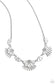 Paparazzi ♥ Fluttering Fan - White ♥ Necklace