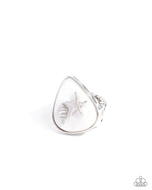 Paparazzi ♥ Seaside Serendipity - White ♥ Ring