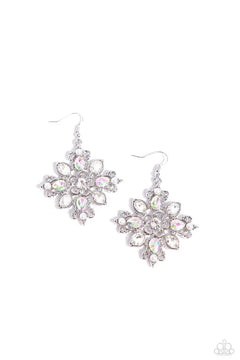 Paparazzi ♥ Fancy-Free Florals - White ♥ Earrings