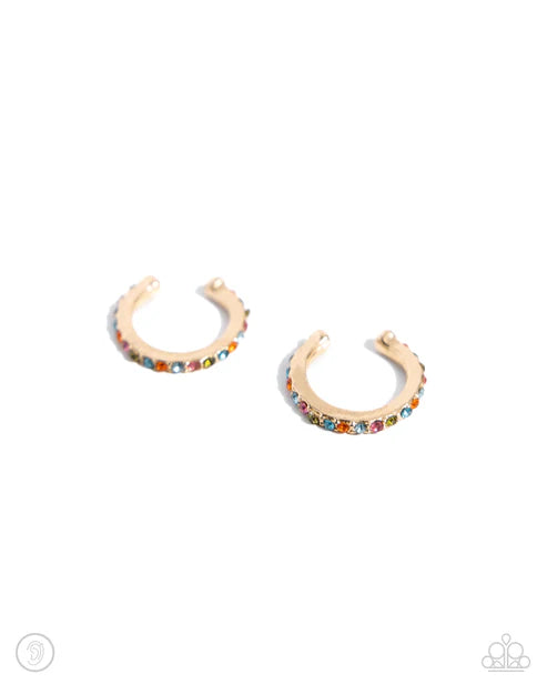 Paparazzi ♥ Beginning Bling - Gold ♥ Post Earrings