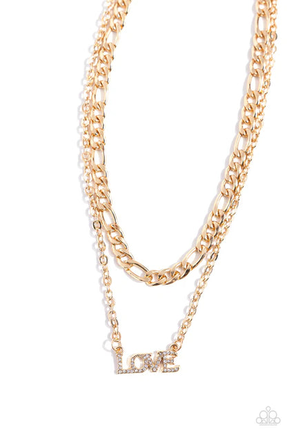 Paparazzi ♥ Lovely Layers - Gold ♥ Necklace