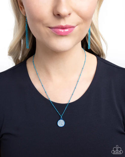 Paparazzi ♥ Bejeweled Basic - Blue ♥ Necklace