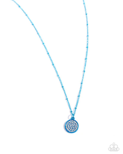 Paparazzi ♥ Bejeweled Basic - Blue ♥ Necklace