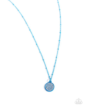 Paparazzi ♥ Bejeweled Basic - Blue ♥ Necklace