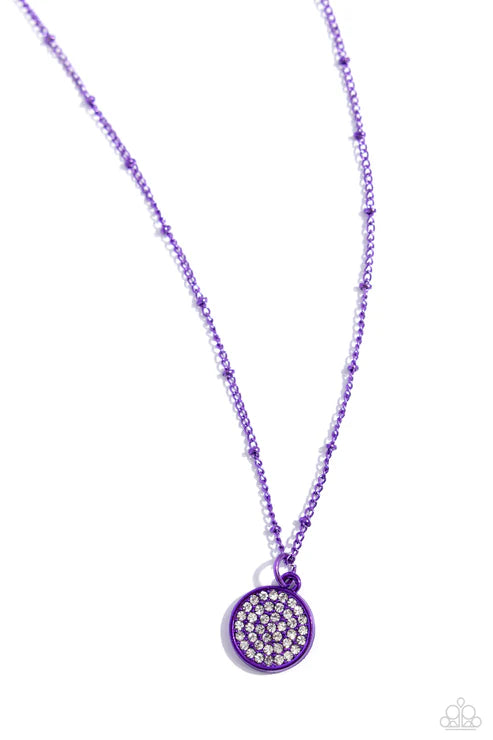 Paparazzi ♥ Bejeweled Basic - Purple ♥ Necklace