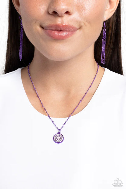 Paparazzi ♥ Bejeweled Basic - Purple ♥ Necklace
