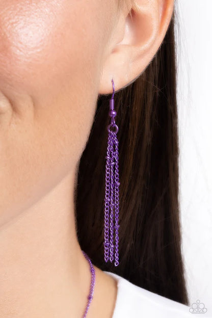 Paparazzi ♥ Bejeweled Basic - Purple ♥ Necklace