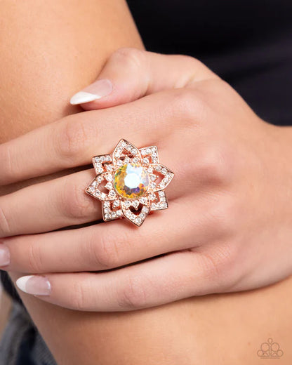 Paparazzi ♥ Pleasant Petals - Copper ♥ Ring