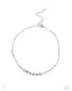 Paparazzi ♥ Satellite Shimmer - Silver ♥ Anklet