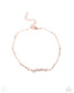 Paparazzi ♥ Satellite Shimmer - Rose Gold ♥ Anklet