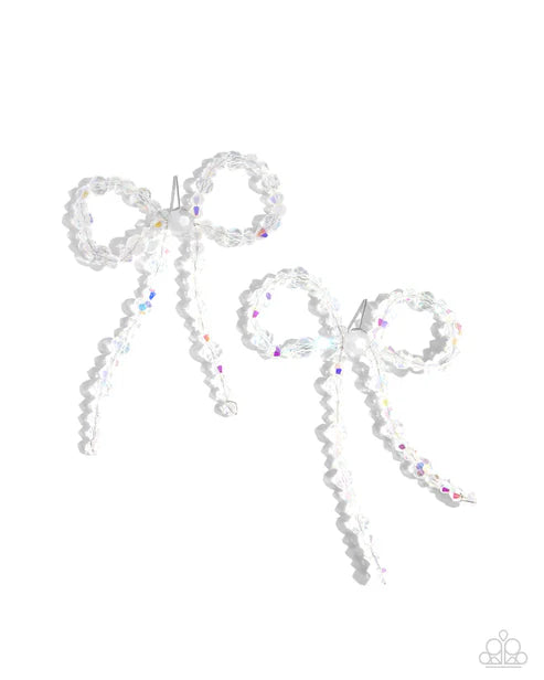 Paparazzi ♥ Butler Bowtie - Multi ♥ Post Earrings