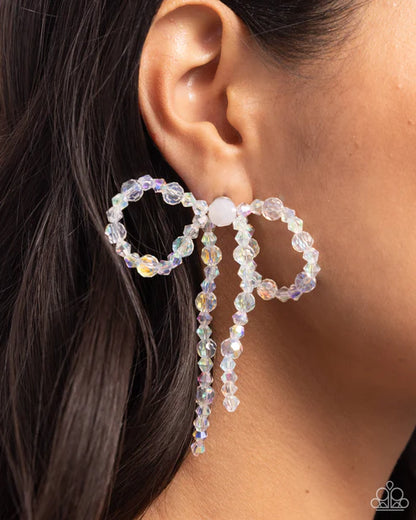 Paparazzi ♥ Butler Bowtie - Multi ♥ Post Earrings