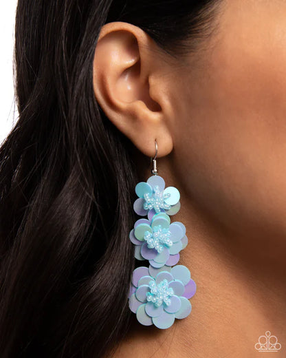 Paparazzi ♥ Beaded Bouquet - Blue ♥ Earrings