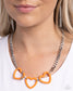 Paparazzi ♥ Heart Homage - Orange ♥ Necklace