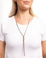 Paparazzi ♥ Elongated Eloquence - Brown ♥ Necklace