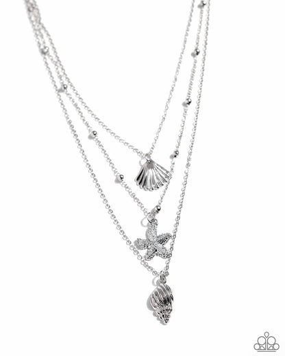 Paparazzi ♥ Seashell Sonata - Silver ♥ Necklace