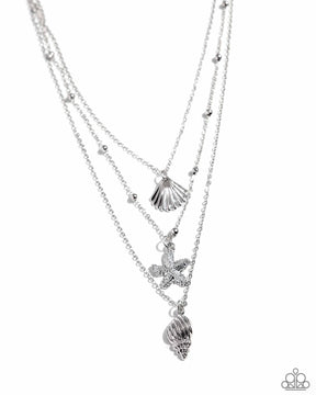 Paparazzi ♥ Seashell Sonata - Silver ♥ Necklace
