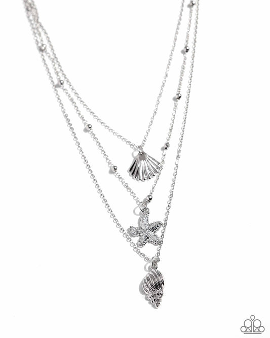 Paparazzi ♥ Seashell Sonata - Silver ♥ Necklace