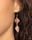 Paparazzi ♥ SHELL, I Was In the Area - Rose Gold ♥ Earrings