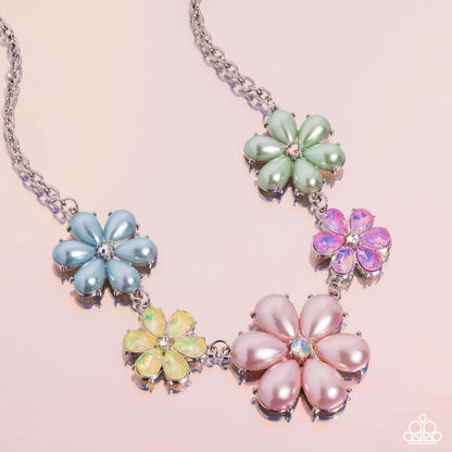 Paparazzi ♥ Fiercely Flowering - Multi ♥ Necklace