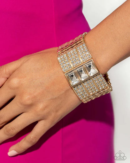 Paparazzi ♥ Dramatic Diva - Gold ♥ Bracelet