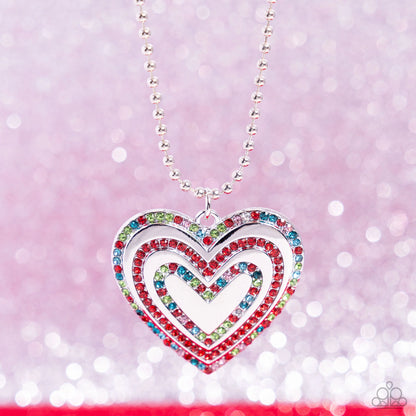 Paparazzi ♥ Hallucinatory Hearts - Red ♥ Necklace