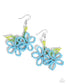 Paparazzi ♥ Beaded Blooms - Blue ♥ Earrings