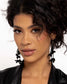 Paparazzi ♥ Petaled Precipitation - Black ♥ Earrings