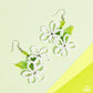Paparazzi ♥ Beaded Blooms - White ♥ Earrings