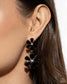 Paparazzi ♥ A Blast of Blossoms - Black ♥ Post Earrings